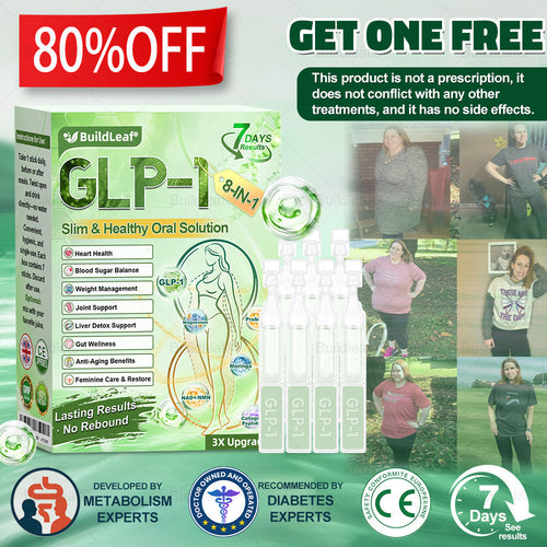 Official Store | BuildLeafยฎ GLP-1 8-in-1 Slim & Healthy Oral Solution (Once a day, results in 7 days), With 100 Billion CFU Active Probiotics โ
Supports weight management, heart health, diabetes, gut & womenโs health, while firming skin & boosting energy.