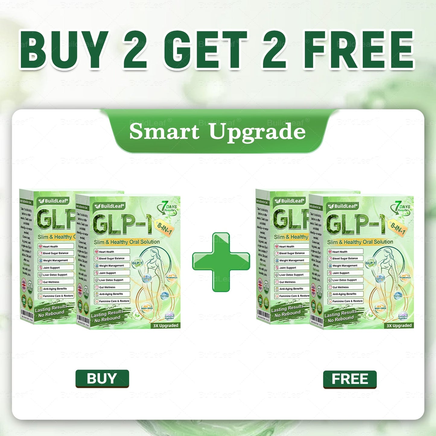 Official Store | BuildLeafยฎ GLP-1 8-in-1 Slim & Healthy Oral Solution (Once a day, results in 7 days), With 100 Billion CFU Active Probiotics โ
Supports weight management, heart health, diabetes, gut & womenโs health, while firming skin & boosting energy.