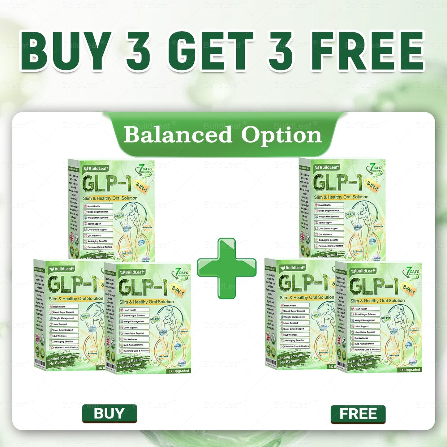 Official Store | BuildLeafยฎ GLP-1 8-in-1 Slim & Healthy Oral Solution (Once a day, results in 7 days), With 100 Billion CFU Active Probiotics โ
Supports weight management, heart health, diabetes, gut & womenโs health, while firming skin & boosting energy.